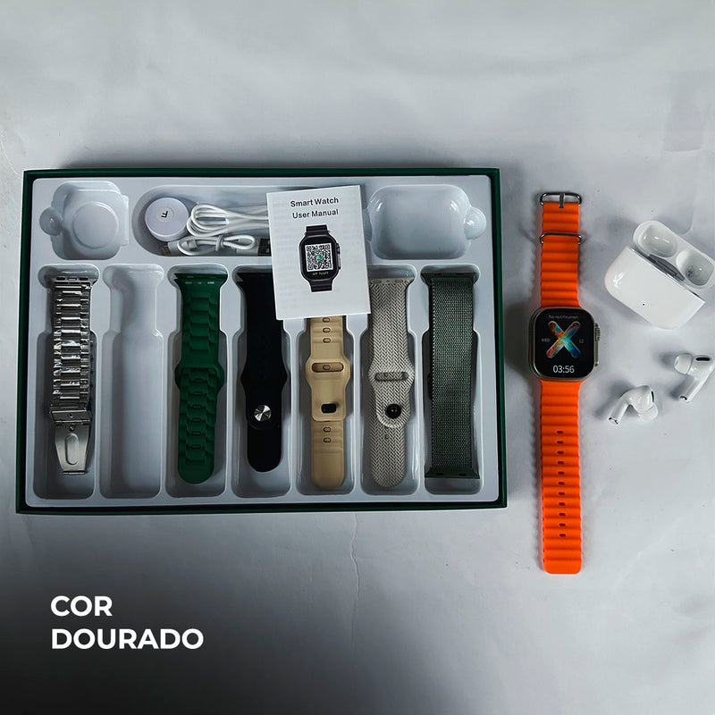 ✨ Smartwatch WS80 ULTRA 2 | +Fone bluetooth | Kit 7 pulseiras | Toque duplo | Segunda geração
