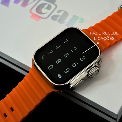 🏆Smartwatch XS9 Ultra 2 46mm Bluetooth Tela 2" Chamadas e Monitor de Saúde🏆