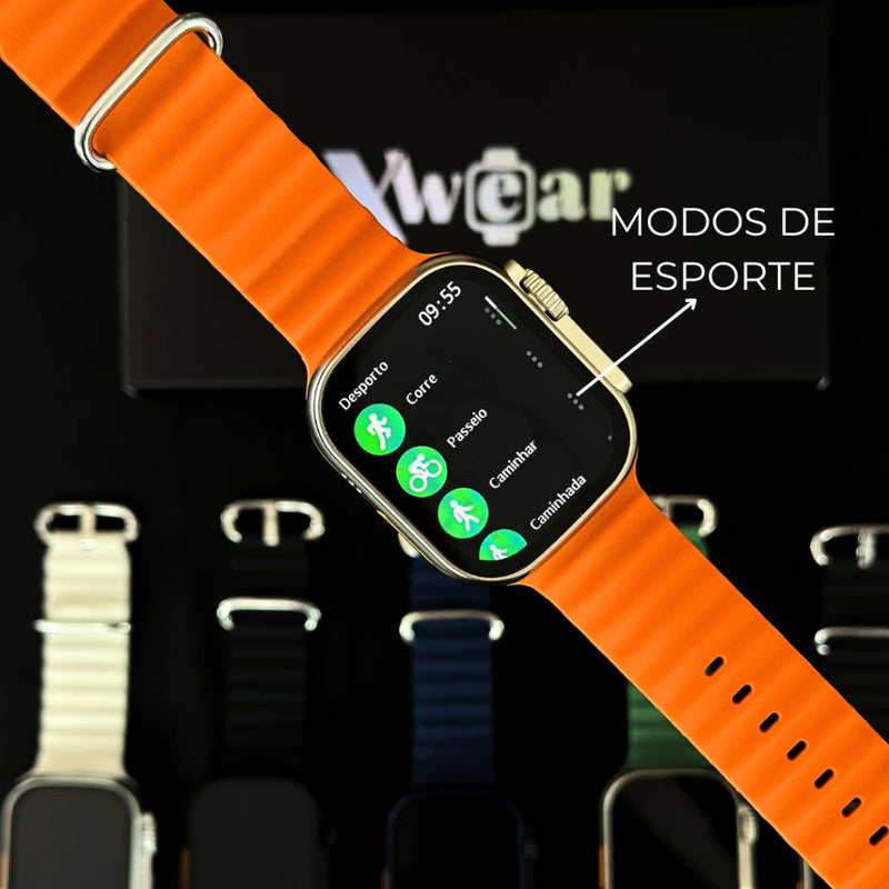 🏆Smartwatch XS9 Ultra 2 46mm Bluetooth Tela 2" Chamadas e Monitor de Saúde🏆