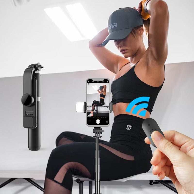 ✨Bastão de Selfie Tripé LED Integrada - Selfiegram✨