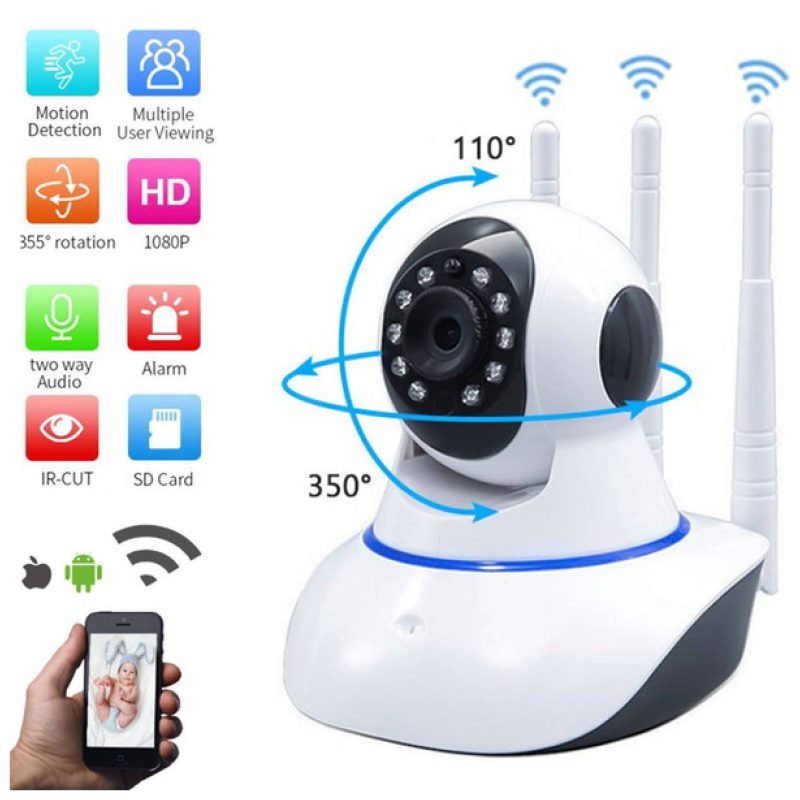 💯💥CÂMERA DE SEGURANÇA IP WI-FI  DUAL VISION  3 ANTENAS [HD]💯💥