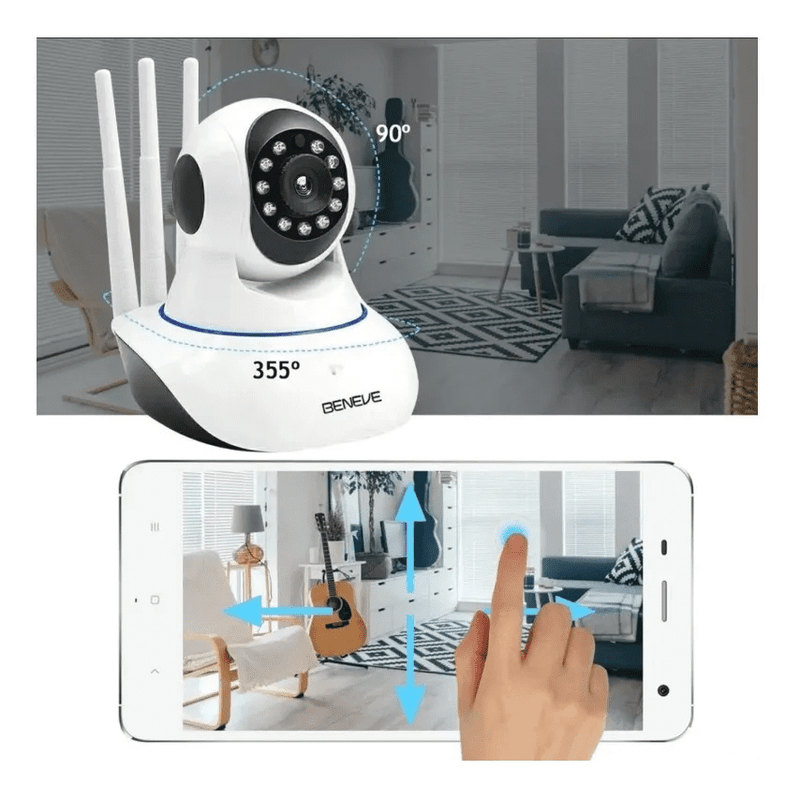 💯💥CÂMERA DE SEGURANÇA IP WI-FI  DUAL VISION  3 ANTENAS [HD]💯💥