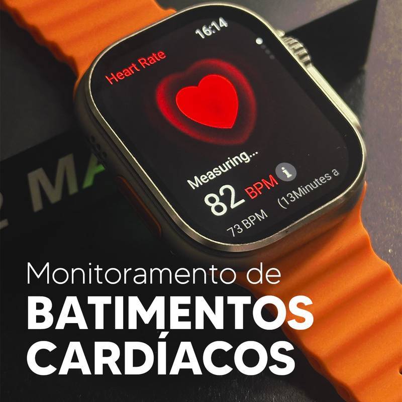 🏆Smartwatch XS9 Ultra 2 Max Original 49mm – Tela 2.2” HD, GPS, NFC, Ligações, Saúde, Esportivo, Bluetooth, Android iOS🏆