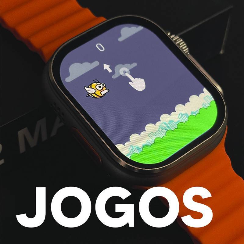 🏆Smartwatch XS9 Ultra 2 Max Original 49mm – Tela 2.2” HD, GPS, NFC, Ligações, Saúde, Esportivo, Bluetooth, Android iOS🏆