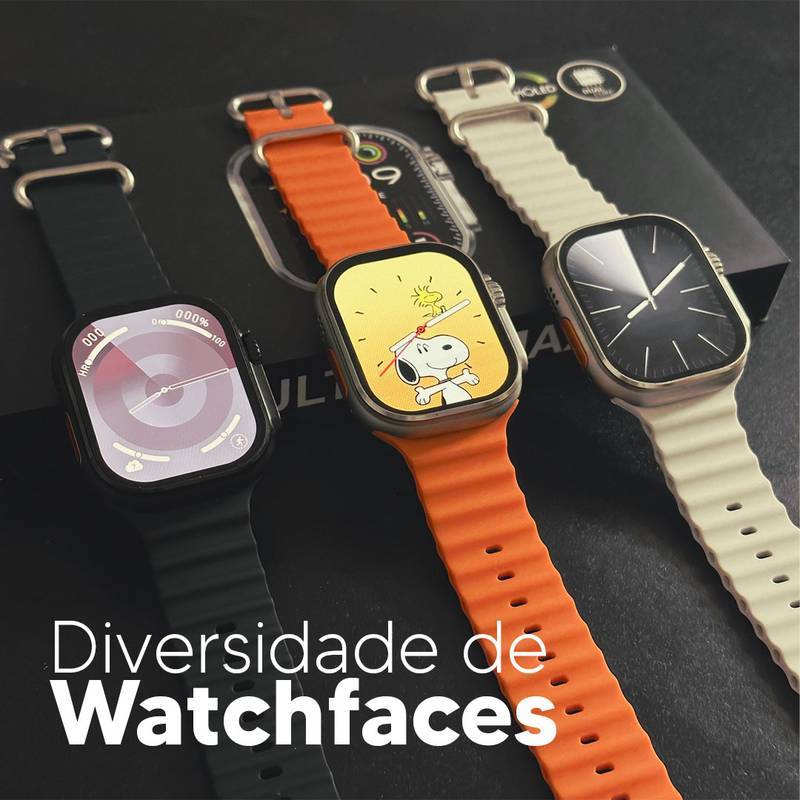 🏆Smartwatch XS9 Ultra 2 Max Original 49mm – Tela 2.2” HD, GPS, NFC, Ligações, Saúde, Esportivo, Bluetooth, Android iOS🏆
