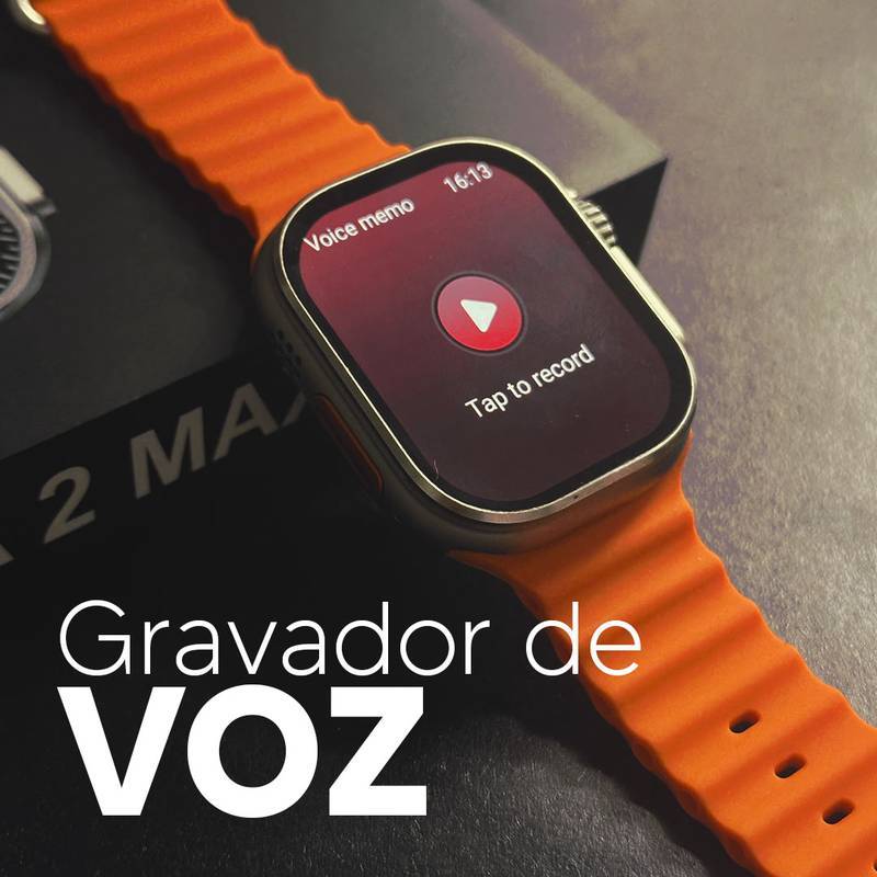 🏆Smartwatch XS9 Ultra 2 Max Original 49mm – Tela 2.2” HD, GPS, NFC, Ligações, Saúde, Esportivo, Bluetooth, Android iOS🏆
