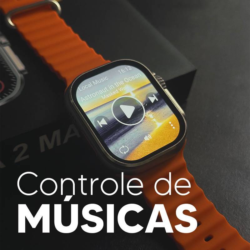 🏆Smartwatch XS9 Ultra 2 Max Original 49mm – Tela 2.2” HD, GPS, NFC, Ligações, Saúde, Esportivo, Bluetooth, Android iOS🏆