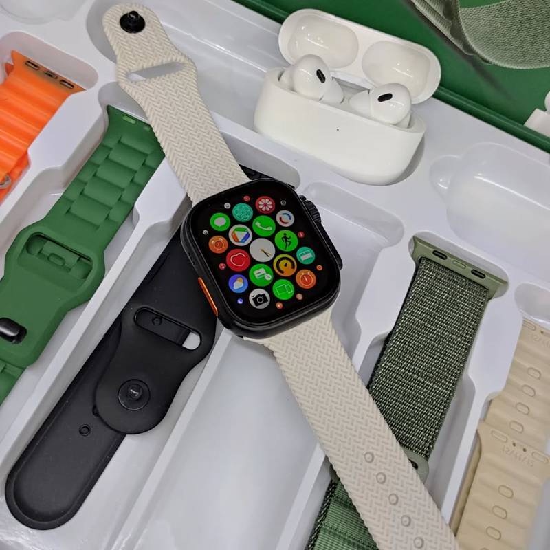 ✨ Smartwatch WS80 ULTRA 2 | +Fone bluetooth | Kit 7 pulseiras | Toque duplo | Segunda geração