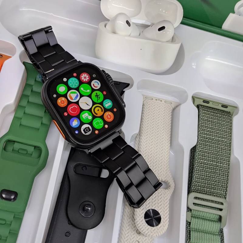 ✨ Smartwatch WS80 ULTRA 2 | +Fone bluetooth | Kit 7 pulseiras | Toque duplo | Segunda geração