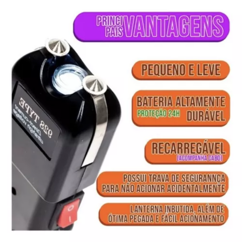 Taser Portátil e Recarregável 928