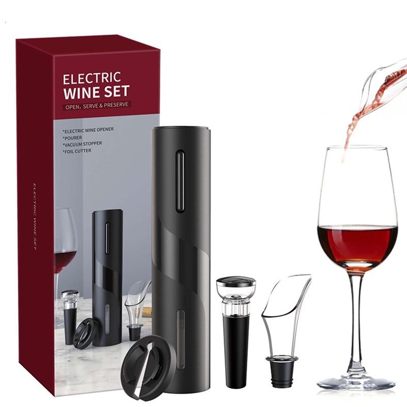 ✨Kit Abridor de Vinhos Saca Rolhas Elétrico Automático✨