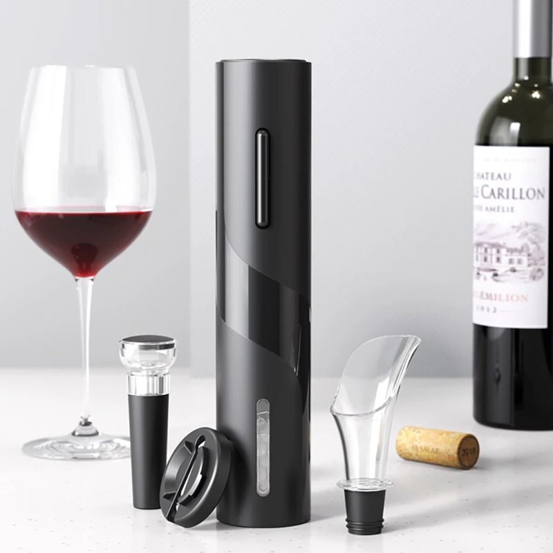 ✨Kit Abridor de Vinhos Saca Rolhas Elétrico Automático✨