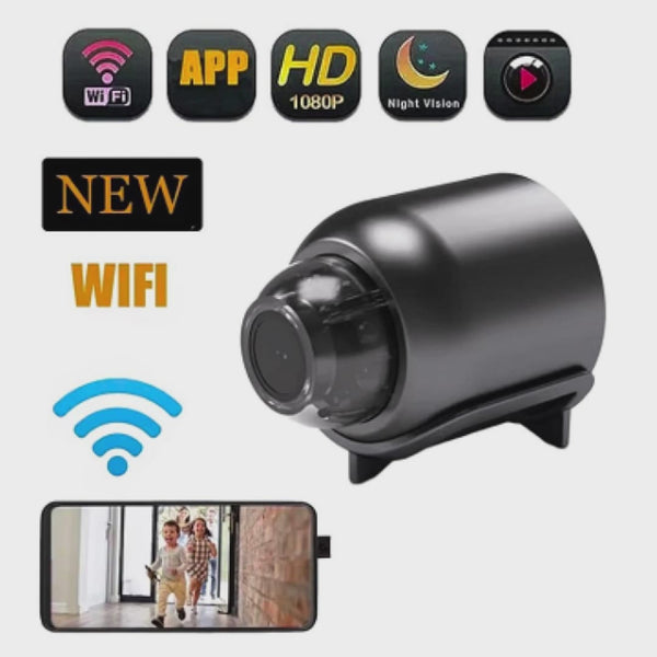 Mini Câmera WiFi 1080P HD Com Visão Noturna